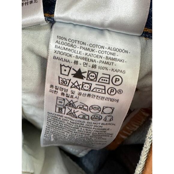 Levi's Shorts Women 28 Blue 501 Jump Start Button Fly Raw Frayed Hem Cotton - Picture 6 of 8